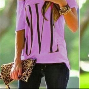 Purple off shoulder tank